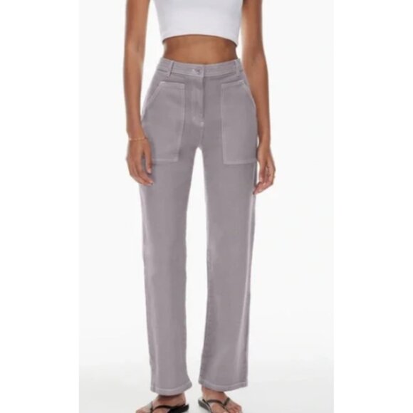 Aritzia Wilfred Free Modern Utility Pant Mid Rise Gray Size 6 26751 - Picture 1 of 12